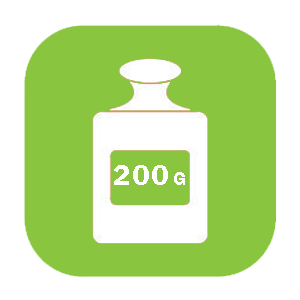 ظرفیت 200 گرم