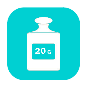 ظرفیت 20 گرم