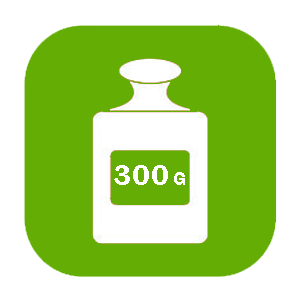 ظرفیت 300 گرم