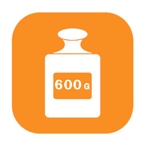 ظرفیت 600 گرم